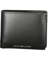 Tommy Hilfiger - Black Leather Men Wallet - Lyst