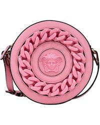 Versace - Round Disco Leather Camera Case Crossbody Bag - Lyst