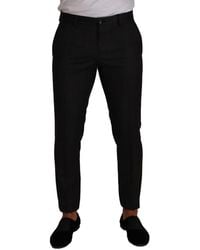 Dolce & Gabbana - Elegant Check Slim Fit Trousers - Lyst