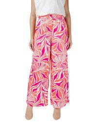 ONLY - Multicolor Recycled Polyester Casual Pants - Lyst
