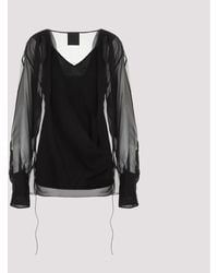 Givenchy - Draped Shirt - Lyst