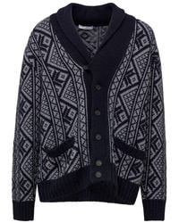 Cruciani - Bicolor Cashmere Cardigan - Lyst