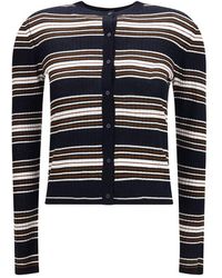 Max Mara - Blue Silk Cardigan - Lyst