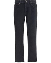 Saint Laurent - Black Cotton Slim Fit Jeans - Lyst