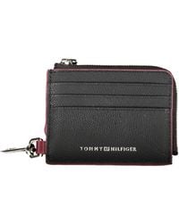 Tommy Hilfiger - Chic Leather Card Holder With Snap Hook - Lyst