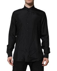 Dolce & Gabbana - Dark Silk Martini Formal Dress Shirt - Lyst