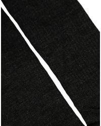 Dolce & Gabbana - Black Wool Dg Logo Mid Calf Accessory Socks - Lyst