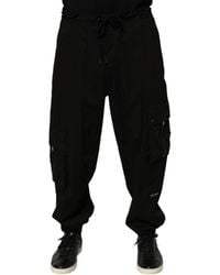 Dolce & Gabbana - Cotton Cargo Jogger Sweatpants Pants Elastane - Lyst