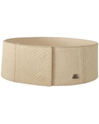Gianfranco Ferré - Gf Ferre Waxed Cotton Wide Fashion Belt - Lyst
