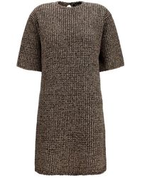Fabiana Filippi - Brown Wool Oves Aries Casual Dress - Lyst