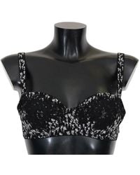 Dolce & Gabbana - Silk Lace Stretch Underwear Bra - Lyst