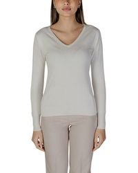 Street One - Cream Viscose Tops & T - Lyst
