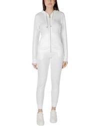 EA7 - Cream Polyester Tracksuit - Lyst