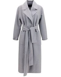 Fabiana Filippi - Gray Wool Oves Aries Coat - Lyst
