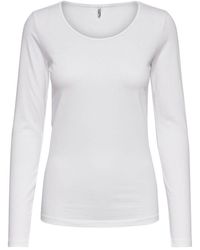 ONLY - White Cotton Tops & T - Lyst