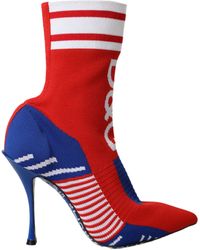 Dolce & Gabbana - Logo Sock Boot - Lyst