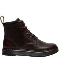 Dr. Martens - Brown Leather Athletic Sneakers - Lyst