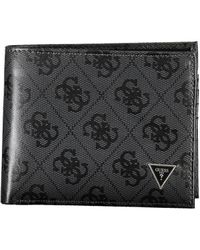 Guess - Sleek Leather Dual Compartment Wallet - Lyst