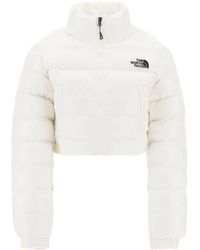 The North Face - Logo-embroidered Cropped Puffer Jacket - Lyst