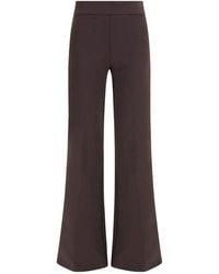 Avenue Montaigne - Brown Polyamide Casual Pants - Lyst
