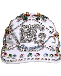 Dolce & Gabbana - Crystal Embellish Baseball Cap - Lyst
