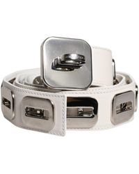 Dolce & Gabbana - Leather Tone Rotating Buckle Belt - Lyst