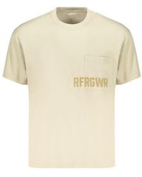 Refrigiwear - Beige Cotton Mens T - Lyst