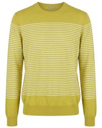 Malo - Green Cotton Men's Sweater - Lyst