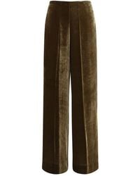 P.A.R.O.S.H. - Brown Viscose Casual Pants - Lyst