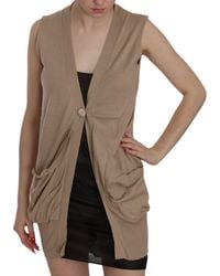 Pink Memories - Cotton Sleeveless Cardigan Top Vest - Lyst