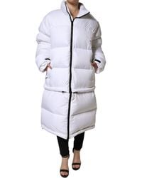 Dolce & Gabbana - Puffer Quilted Full Zip Coat Jacket - Lyst