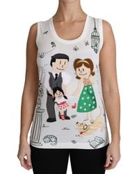 Dolce & Gabbana - Family Tank Top Tsh3162 - Lyst