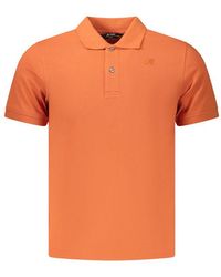 K-Way - Orange Cotton Men's Polo Shirt - S - Lyst