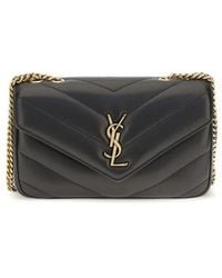 Saint Laurent - Black Lamb Ovis Aries Aries Shoulder Bag - Lyst