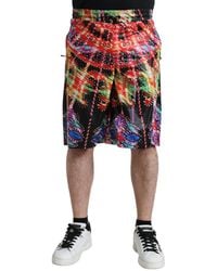 Dolce & Gabbana - Luminarie Print Bermuda Shorts - Lyst