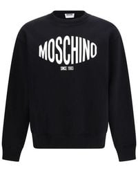 Moschino - Black Cotton Sweatshirt - Lyst