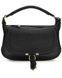 Chloé - Black Calf Leather Bos Taurus Shoulder Bag - Lyst