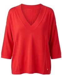 Trussardi - Red Viscose Sweater - Lyst