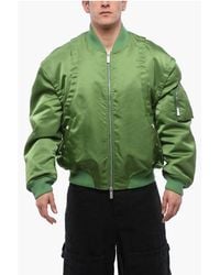 Off-White c/o Virgil Abloh - Padded Arrow Bomber Jacket With Removable Sleeves - Lyst