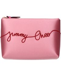 Jimmy Choo - Pink Satin Clutch Bags - Lyst