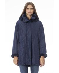Baldinini - Light Blue Polyester Jackets & Coat - Lyst
