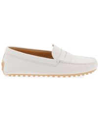 Tod's - Tods City Gommino Leather Loafers - Lyst