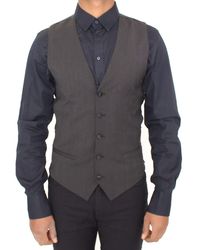 Dolce & Gabbana - Dolce Gabbana Wool Stretch Dress Vest Blazer - Lyst