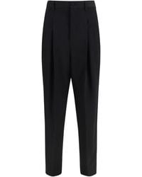 Dolce & Gabbana - Black Wool Oves Aries Dress Pants - Lyst