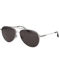 Trussardi - Silver Stainless Steel Sunglasses - Lyst