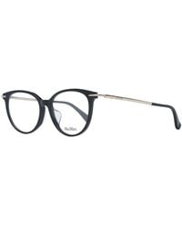 Max Mara - Black Plastic Glasses (frames) - Lyst
