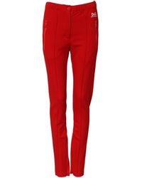Dolce & Gabbana - Red Mid Waist Slim Fit Pants - Lyst