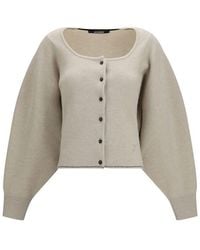 Jacquemus - Beige Wool Oves Aries Cardigan - Lyst