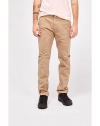 Gas - Beige Cotton Casual Pants - Lyst
