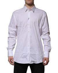 Dolce & Gabbana - Cotton Long Sleeves Formal Shirt - Lyst